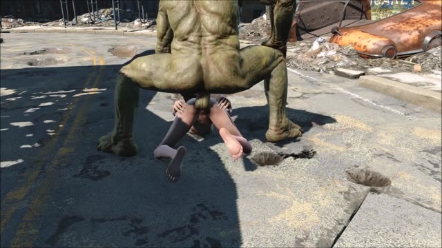 Мутанти атакують із двох боків: героїня Fallout 4 опинилася між двома гігантами